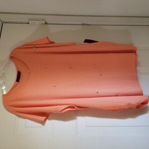 Jeweled Ruched Blouse 3X